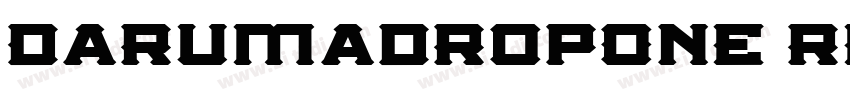 DarumadropOne Regula字体转换